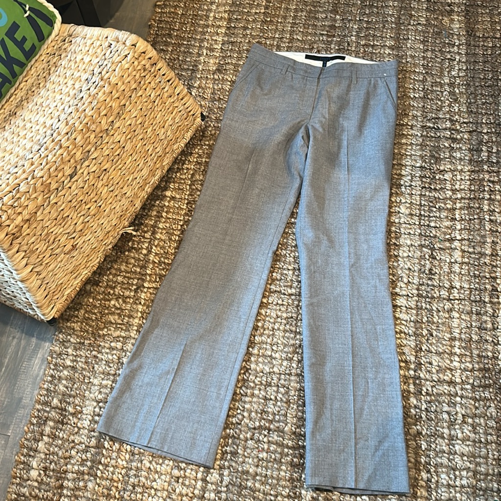 Escada Sport Wool Gray Wide-Leg Trousers Size 36